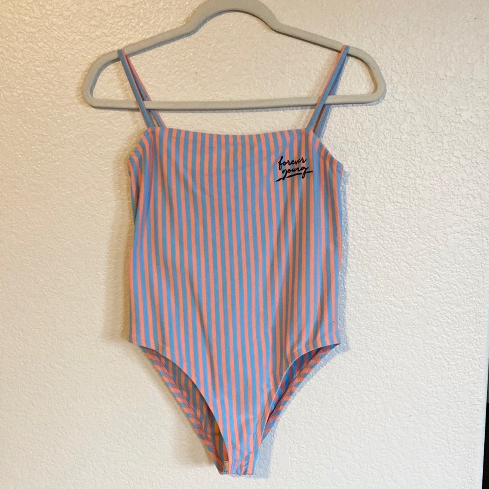 Pink & Blue Bodysuit